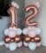 Rose Gold 21 Number Balloons, 40 Inch Giant Number 21 Balloons Foil Mylar Helium (Double Number Rose Gold 21)